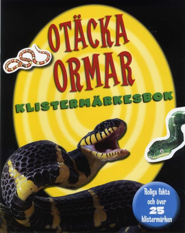 Otäcka Ormar Klistermärkesbok (Bok)