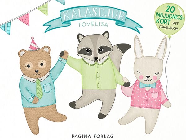 Kalasdjur - 20 Inbjudningskort Att Färglägga (Bok)