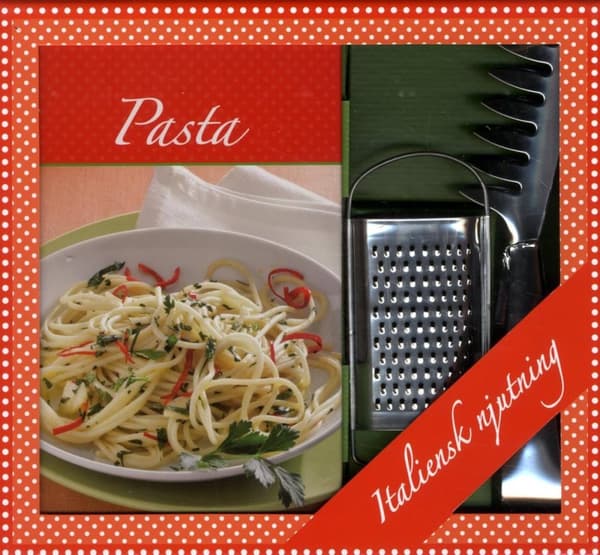 Pasta Box - Bok, Parmesan Rivjärn & Spagettitång (Bok)