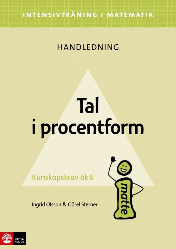 Intensivträning Ma Åk 4-6 Tal I Procentform Lhl (Bok)