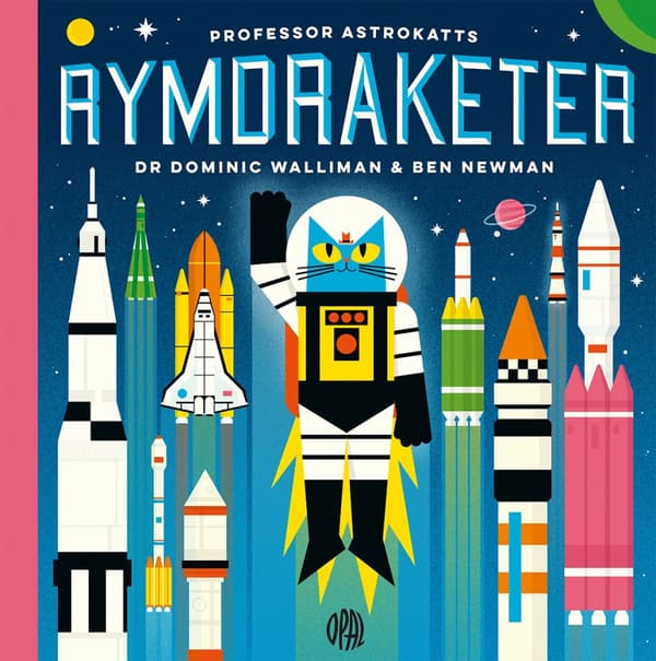 Professor Astrokatts Rymdraketer (Bok)
