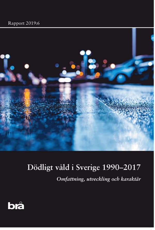 Dödligt Våld I Sverige 1990-2017. Brå Rapport 2019-6 - Omfattning, Utveckling Och Karaktär (Bok)