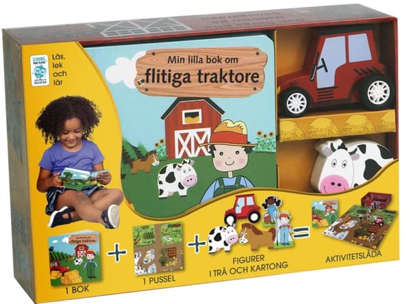 Den Flitiga Lilla Traktorn På Bondgården (Bok)
