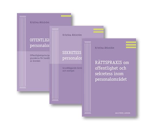 Offentlighet Och Sekretess Inom Personalområdet - Paket Med 3 Böcker (Bok)