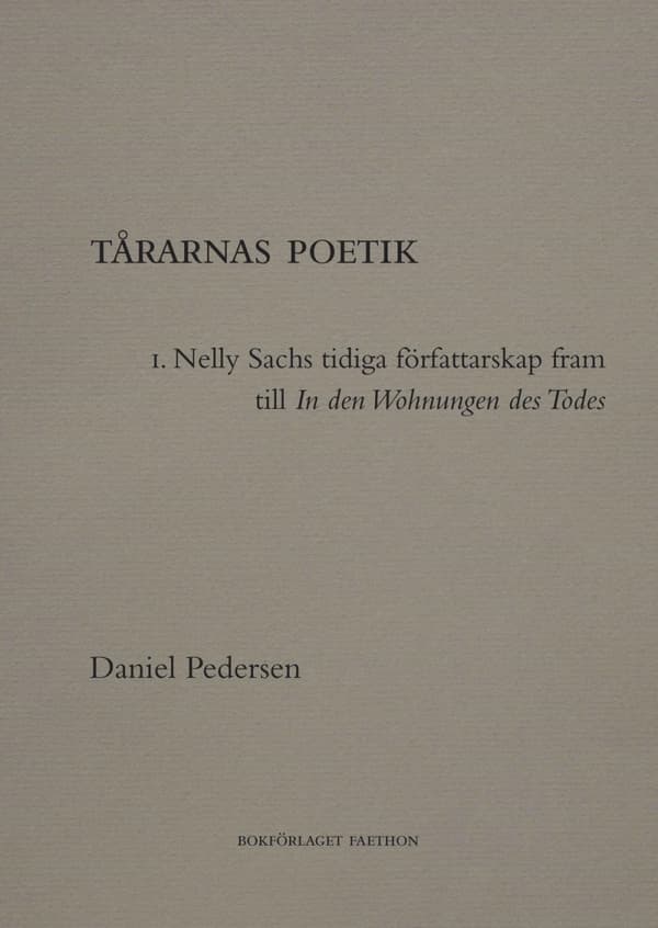 Tårarnas Poetik (Bok)