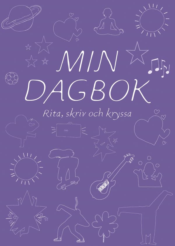 Min Dagbok - Rita, Skriv Och Kryssa (lila) (Bok)