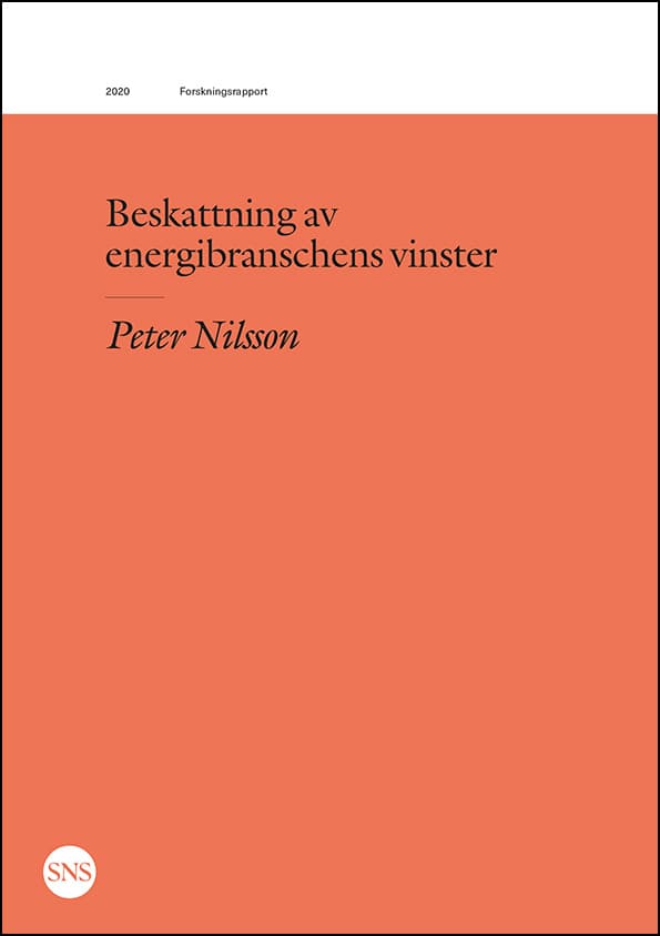 Beskattning Av Energibranschens Vinster (Bok)