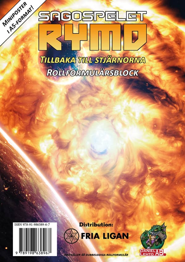 Sagospelet Rymd - Rollformulärsblock (Bok)