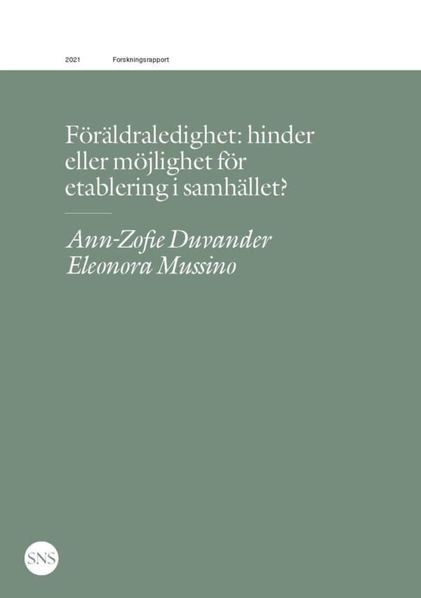 Föräldraledighet- Hinder Eller Möjlighet För Etablering I Samhället? (Bok)