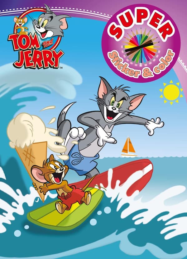 Tom & Jerry - Målarbok Med Klistermärken (Bok)