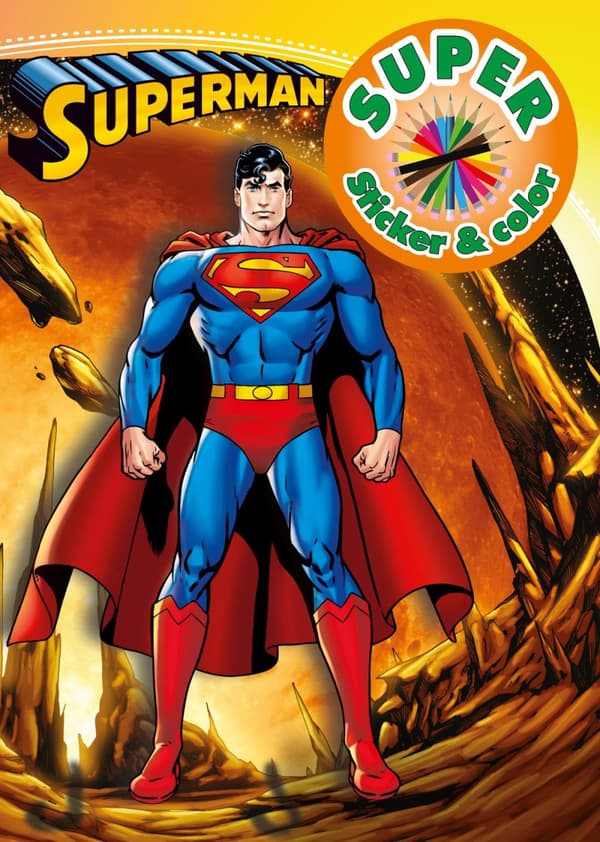 Superman - Målarbok Med Klistermärken (Bok)