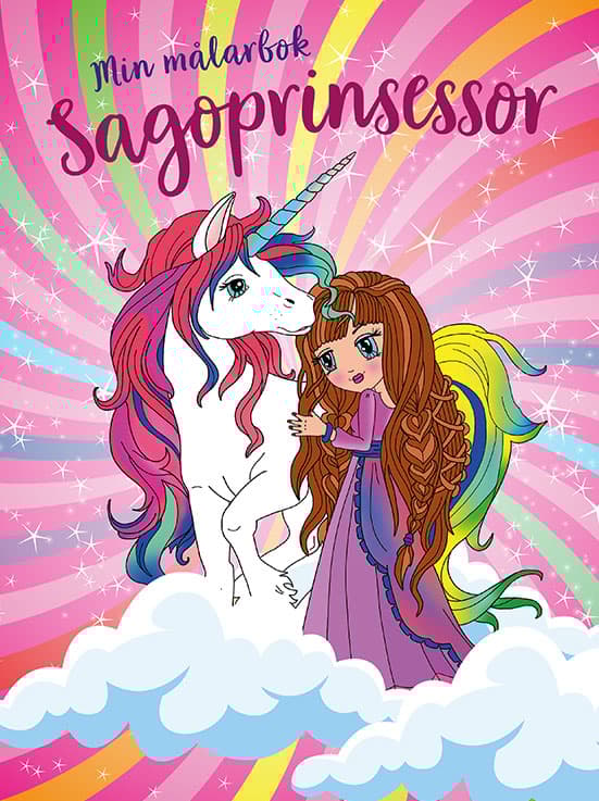 Min Målarbok Sagoprinsessor (Bok)