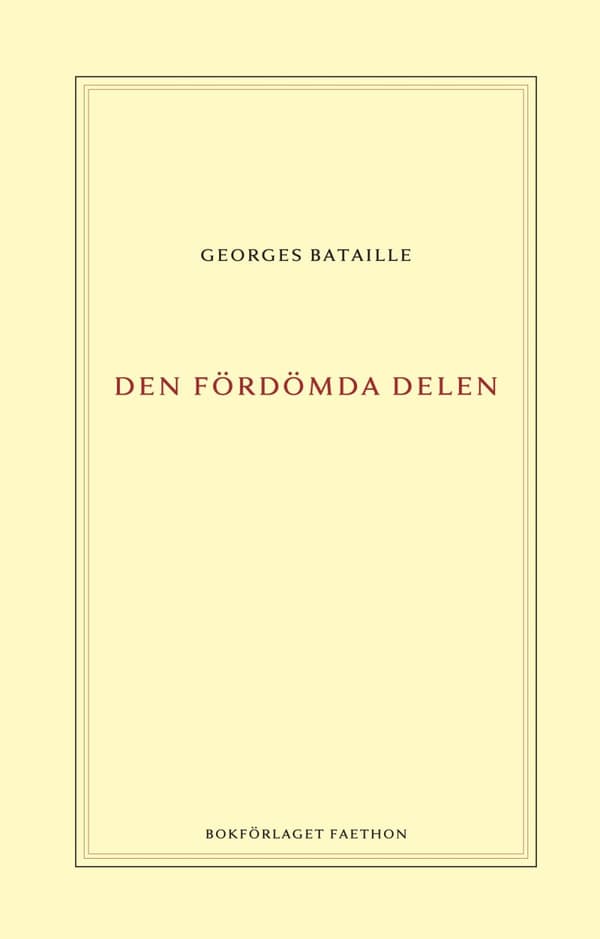 Den Fördömda Delen (Bok)