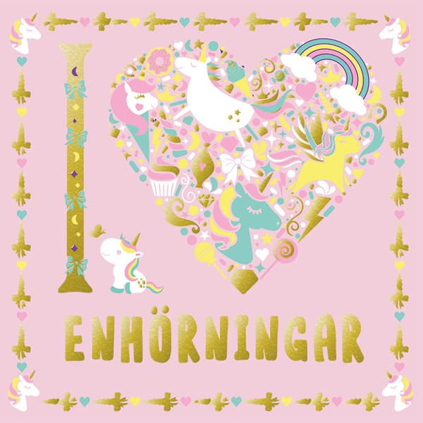 I Heart Enhörningar (Bok)