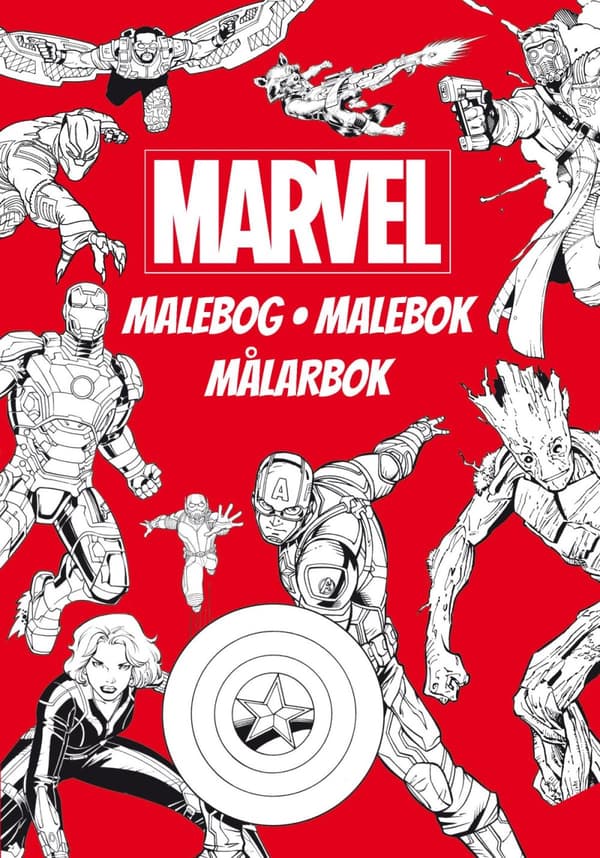 Marvel Delux Målarbok (Bok)