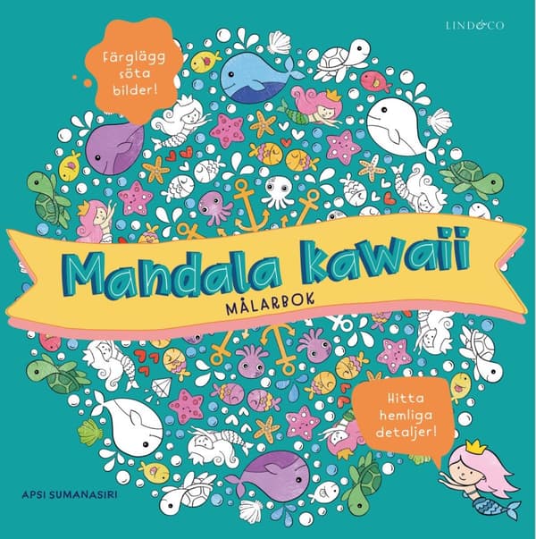 Mandala Kawaii - Målarbok (Bok)