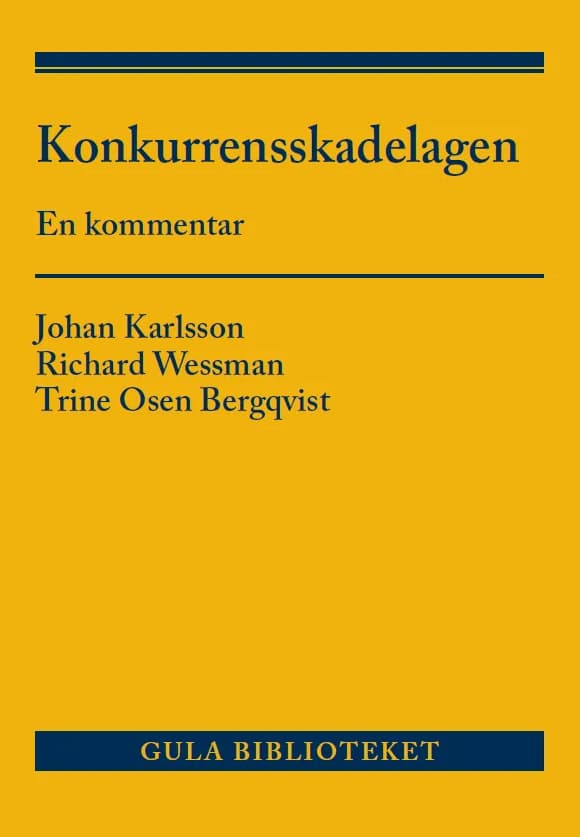 Konkurrensskadelagen - En Kommentar (Bok)