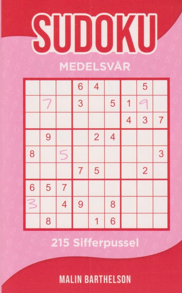Sudoku Medelsvår (Bok)