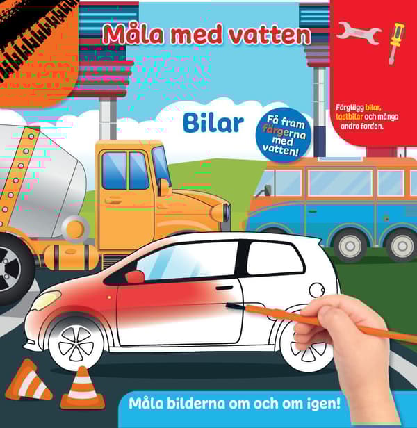 Måla Med Vatten. Bilar (Bok)