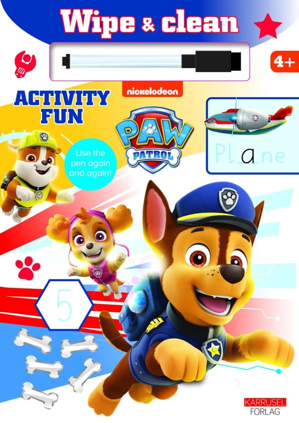 Nickelodeon - Paw Patrol - Wipe & Clean - Activity Fun (Bok)