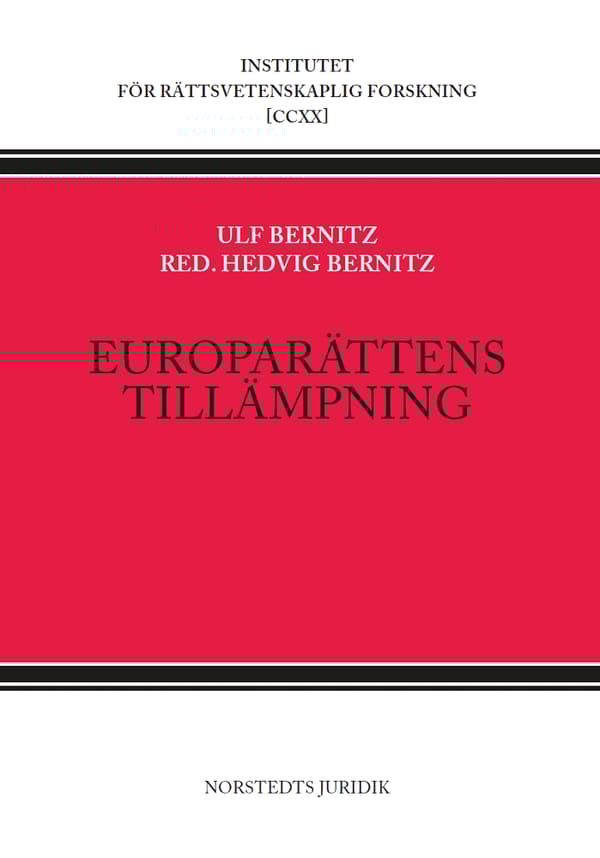 Europarättens Tillämpning (Bok)