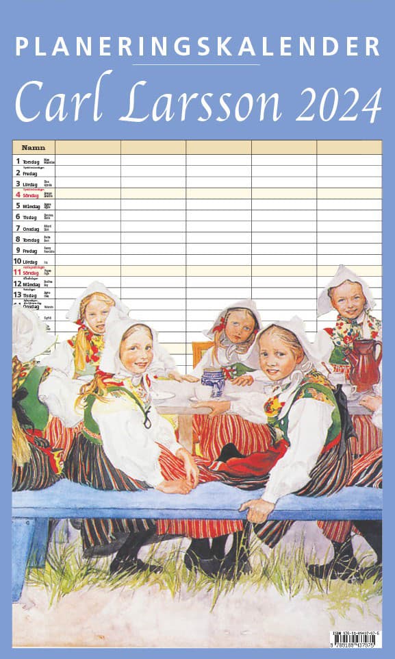 Carl Larsson Planeringskalender 2024 (Bok)
