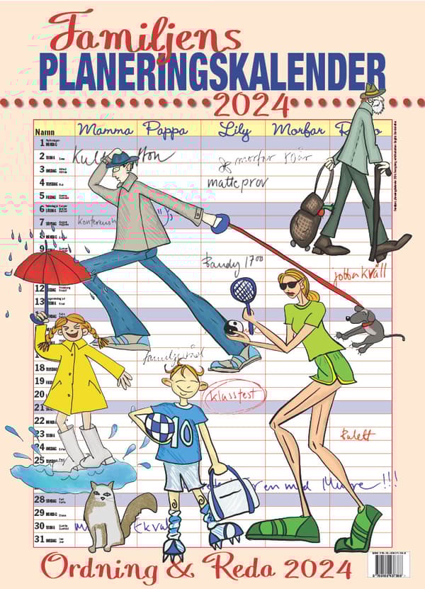 Familjens Planeringskalender 2024 (Bok)