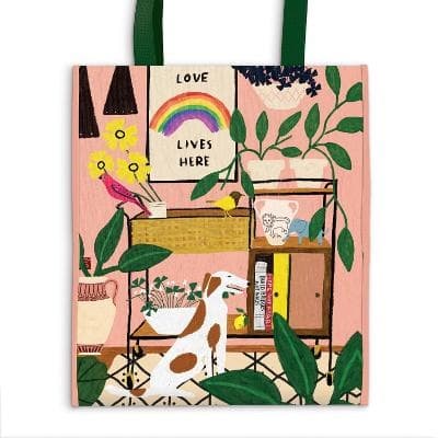 Love Lives Here Reusable Tote (Bok)