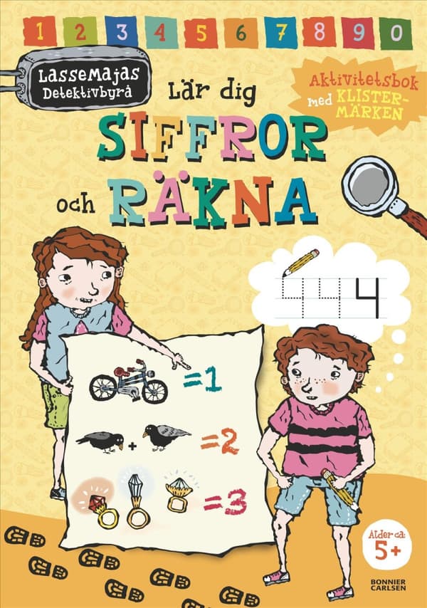 Lassemajas Detektivbyrå Lär Dig Siffror Och Räkna (Bok)