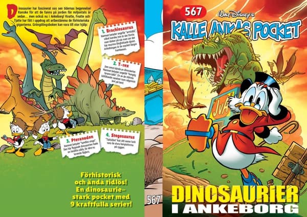 Kalle Ankas Pocket 567. Dinosaurier I Ankeborg (Bok)