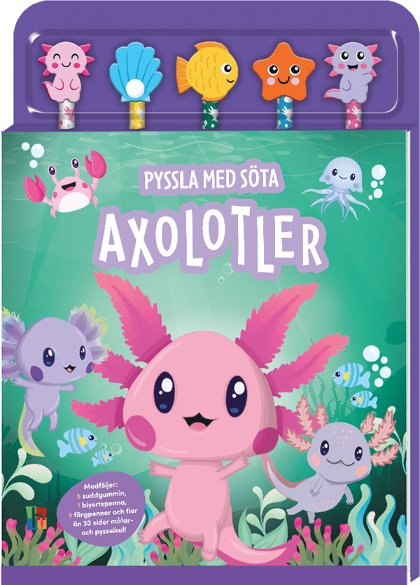 Pyssla Med Söta Axolotler (Bok)