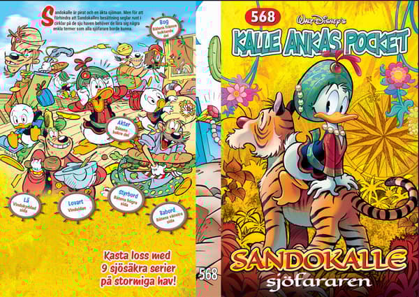 Kalle Ankas Pocket 568. Sandokalle Sjöfararen (Bok)