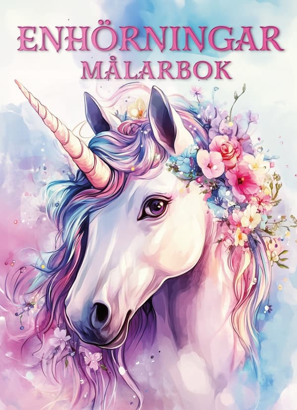 Enhörningar Målarbok (Bok)