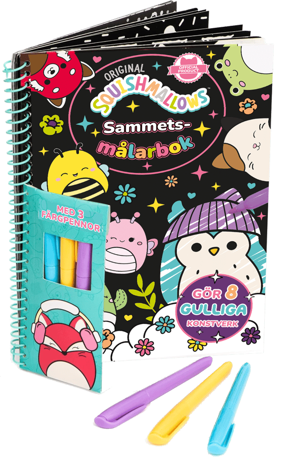 Squishmallows- Sammetsmålarbok (Bok)
