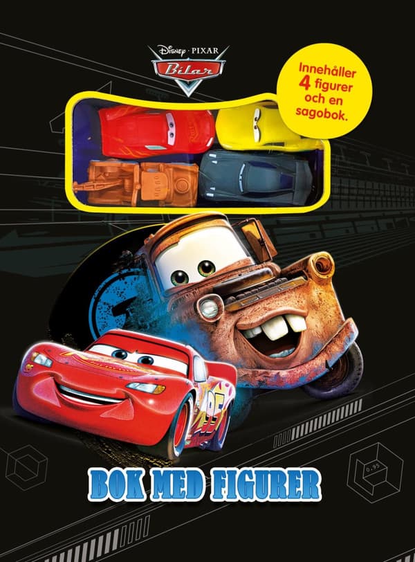 Disney - Cars (4 Figurer Och Bok) (Bok)