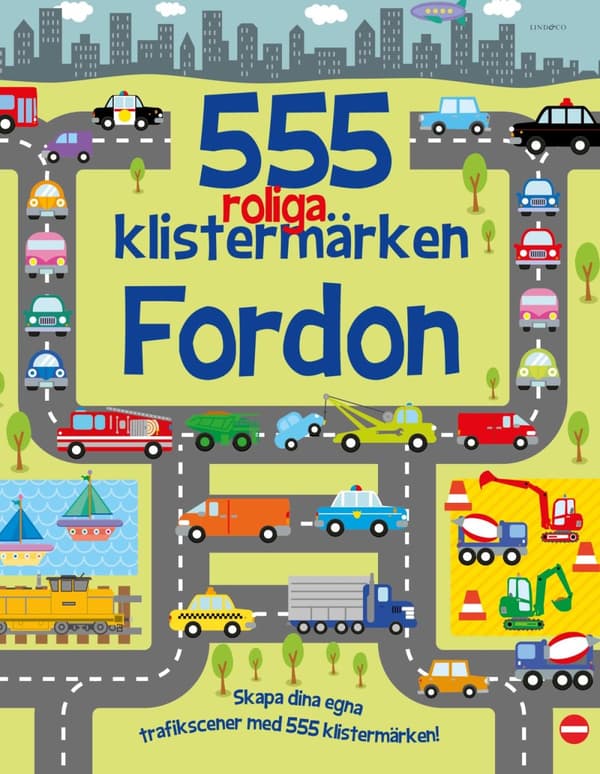 555 Roliga Klistermärken - Fordon (Bok)