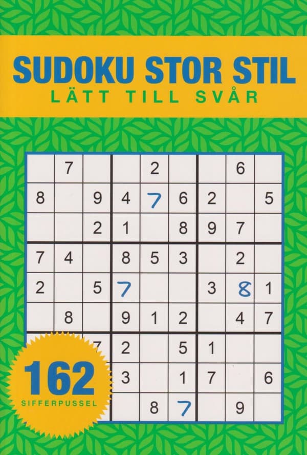 Sudoku - Stor Stil (Bok)