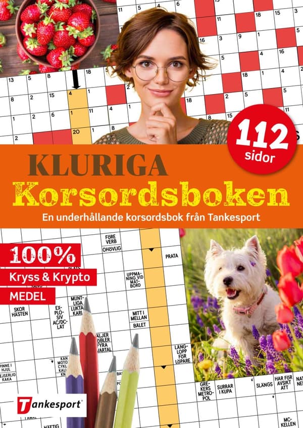 Kluriga Korsordsboken - Medellätta Kryss (Bok)