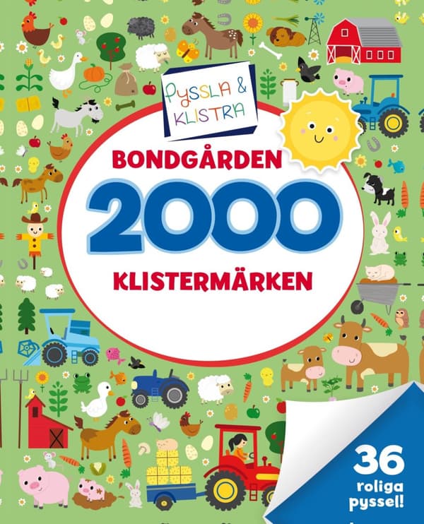 2000 Klistermärken. Bondgården (Bok)