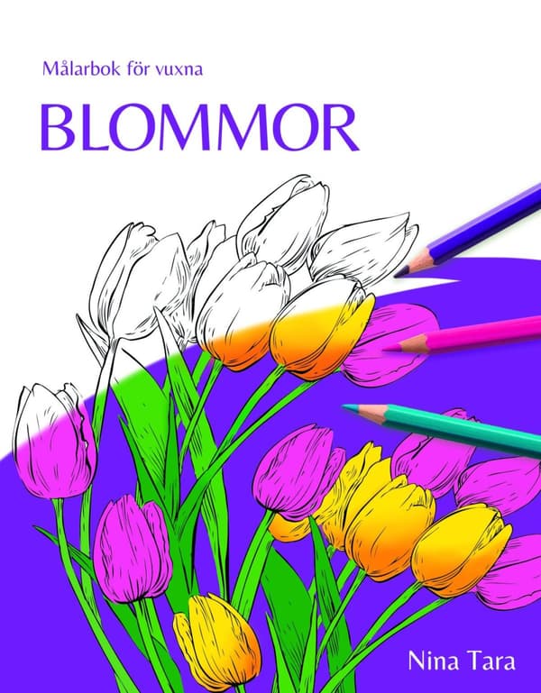 Blommor - Målarbok För Vuxna (Bok)