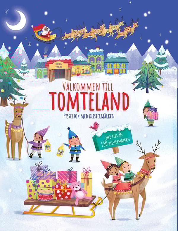 Välkommen Till Tomteland - Pysselbok Med Klistermärken (Bok)