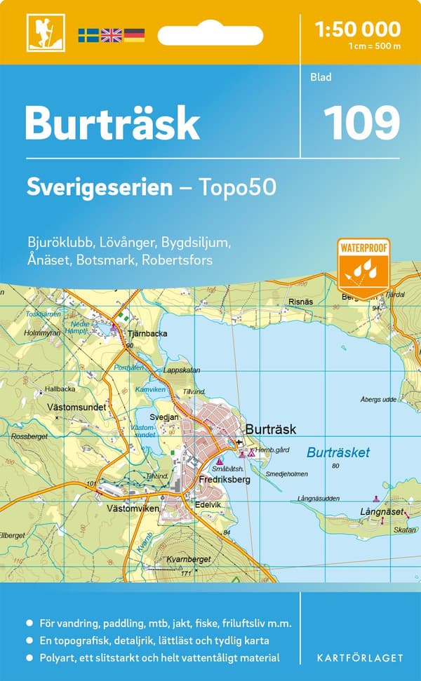 109 Burträsk Sverigeserien Topo50 9789189997882