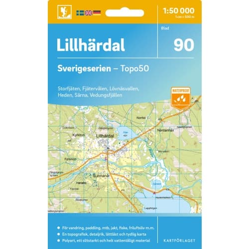 90 Lillhärdal Sverigeserien Topo50