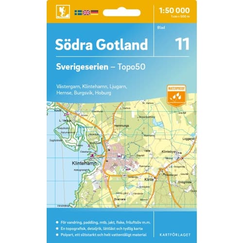 11 Södra Gotland Sverigeserien Topo50
