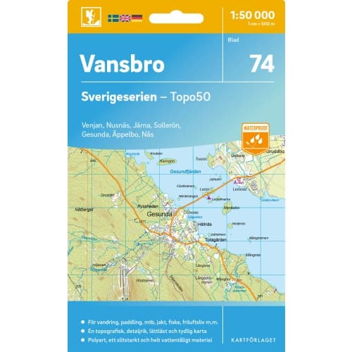 74 Vansbro Sverigeserien Topo50