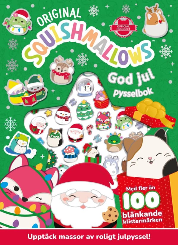 Squishmallows- God Jul Pysselbok (Bok)