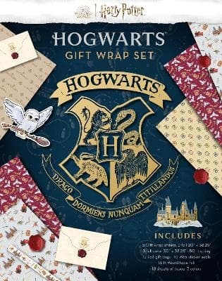 Harry Potter: Hogwarts Gift Wrap Stationery Set 9798886636406