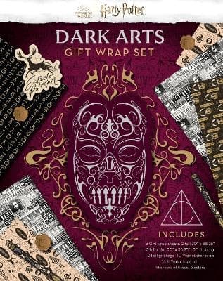 Harry Potter: Dark Arts Gift Wrap Stationery Set 9798886636413