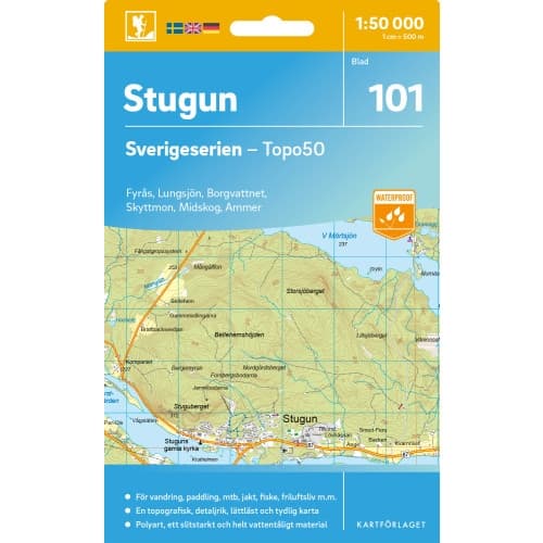 101 Stugun Sverigeserien Topo50