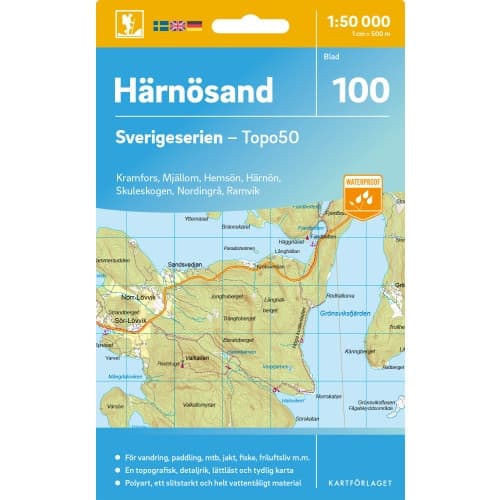 100 Härnösand Sverigeserien Topo50